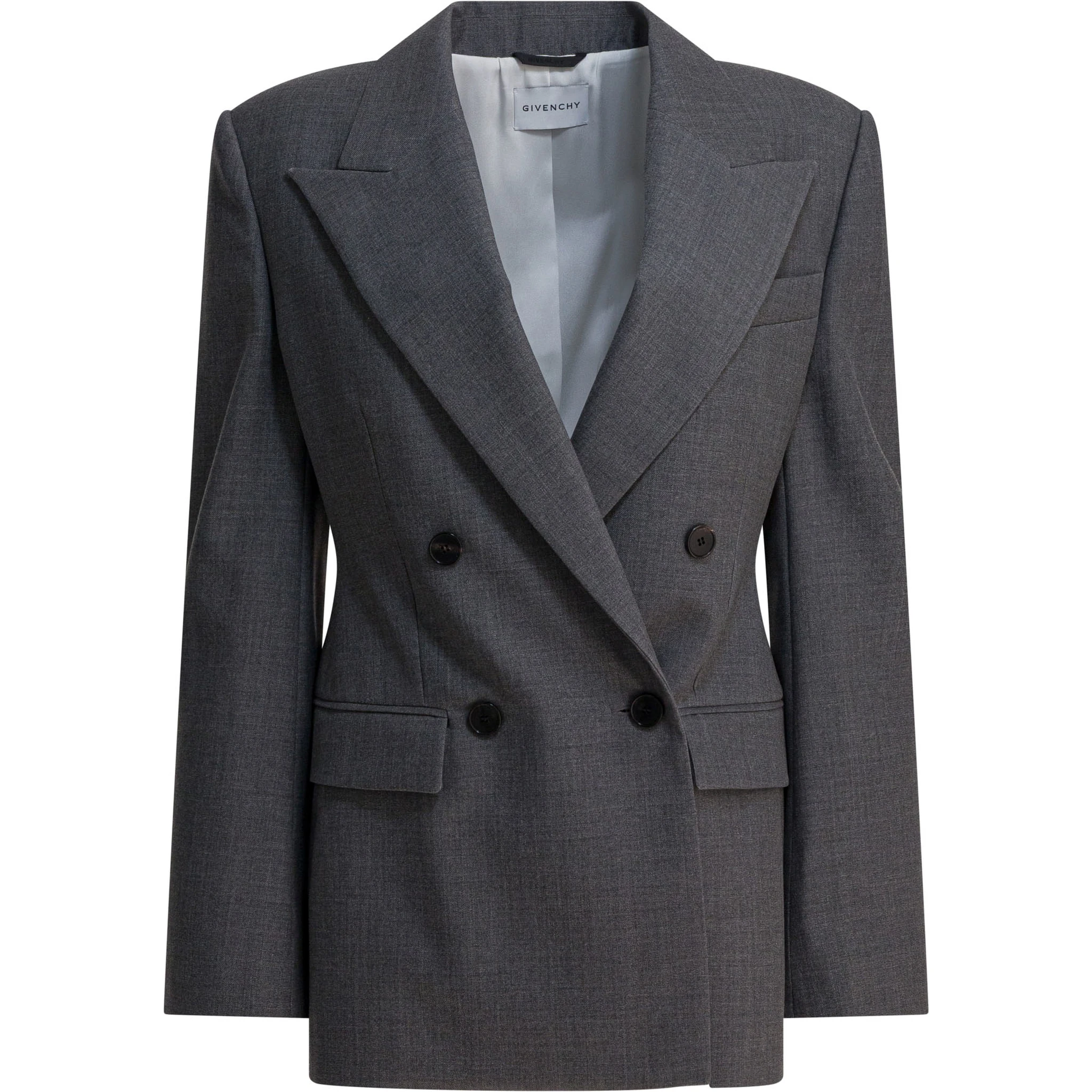 Double-breasted wool blazer