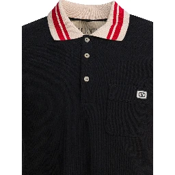 Cotton short-sleeved polo shirt