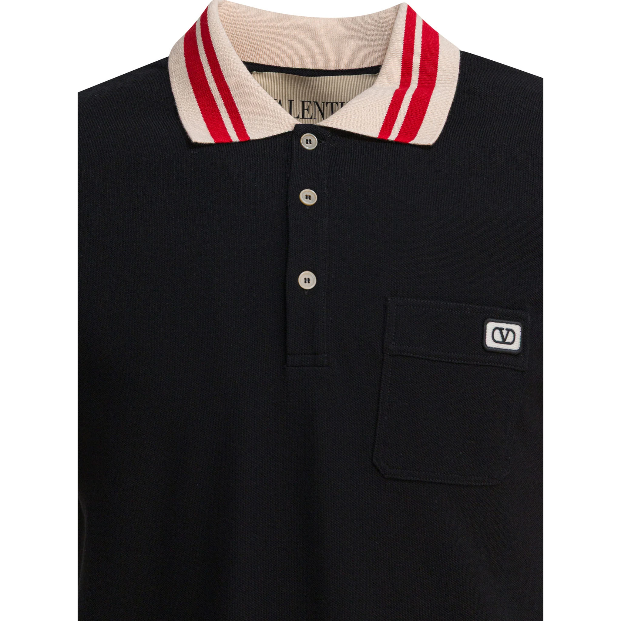 Cotton short-sleeved polo shirt