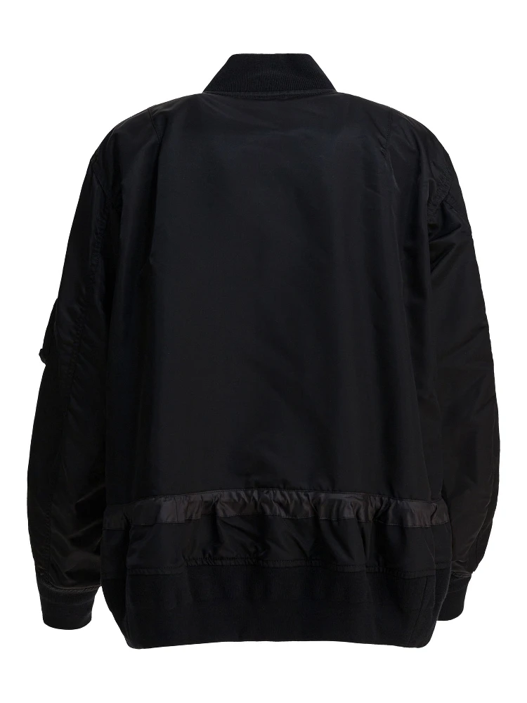 Nylon twill bomber jacket alternative