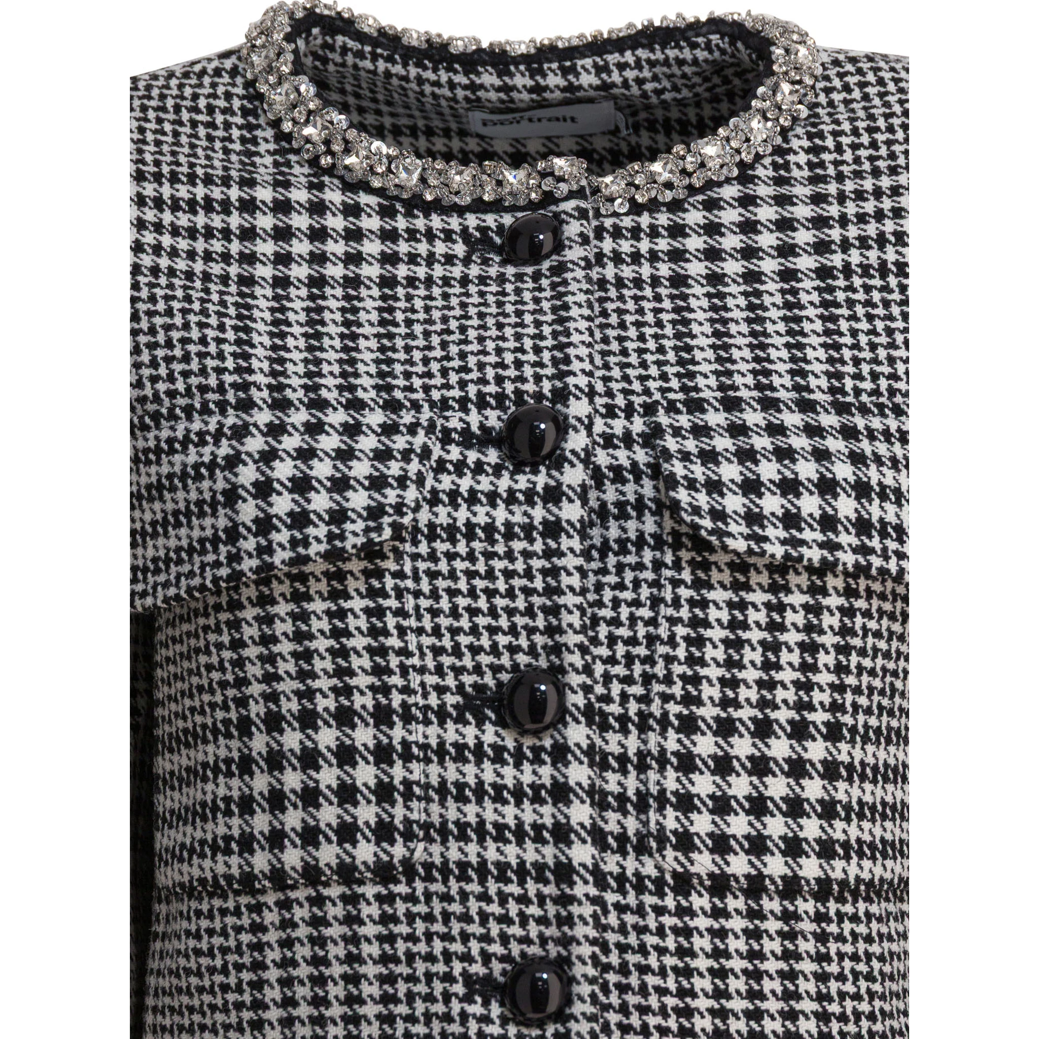 Houndstooth blazer