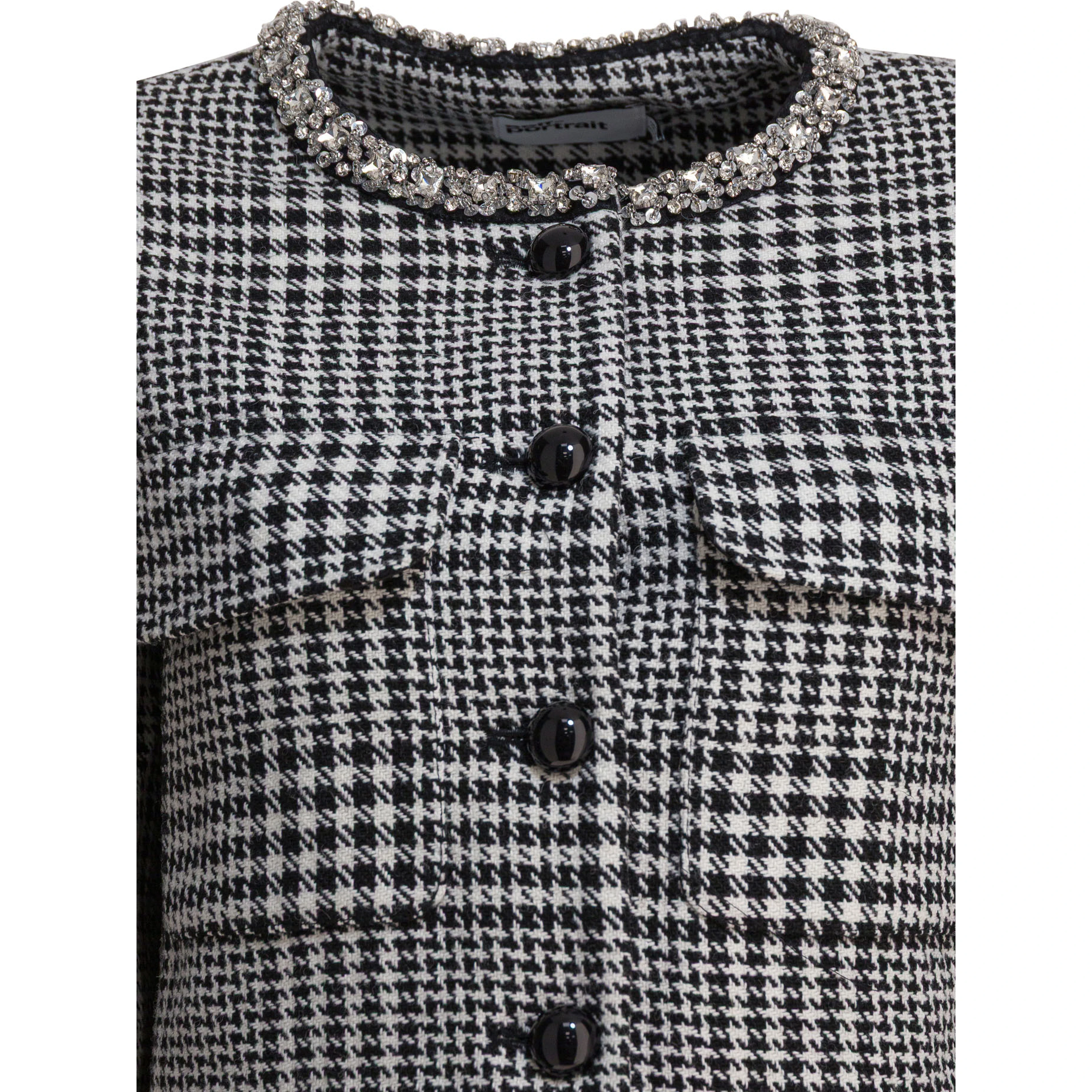 Houndstooth blazer