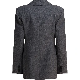 Double-breasted wool blazer