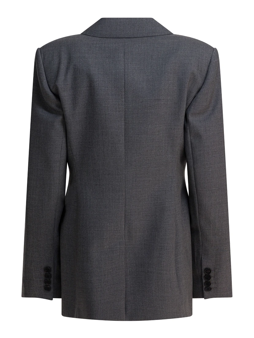 Double-breasted wool blazer