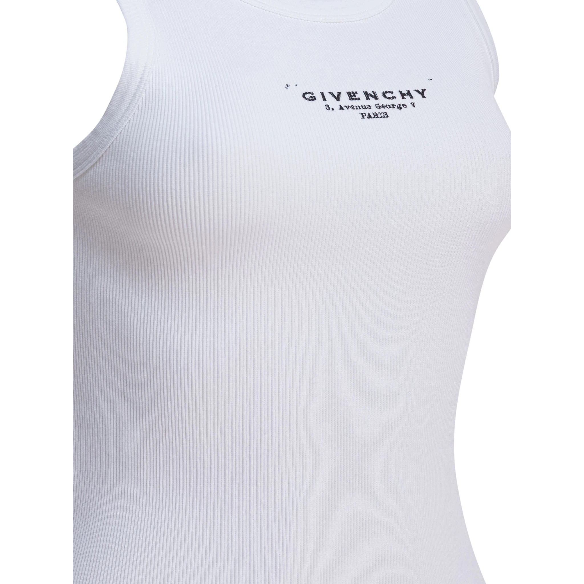 Cotton tank top with logo