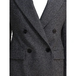 Double-breasted wool blazer
