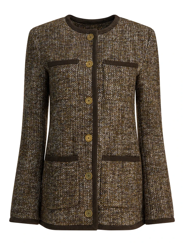 Wool blend jacket
