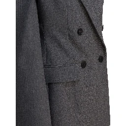 Double-breasted wool blazer