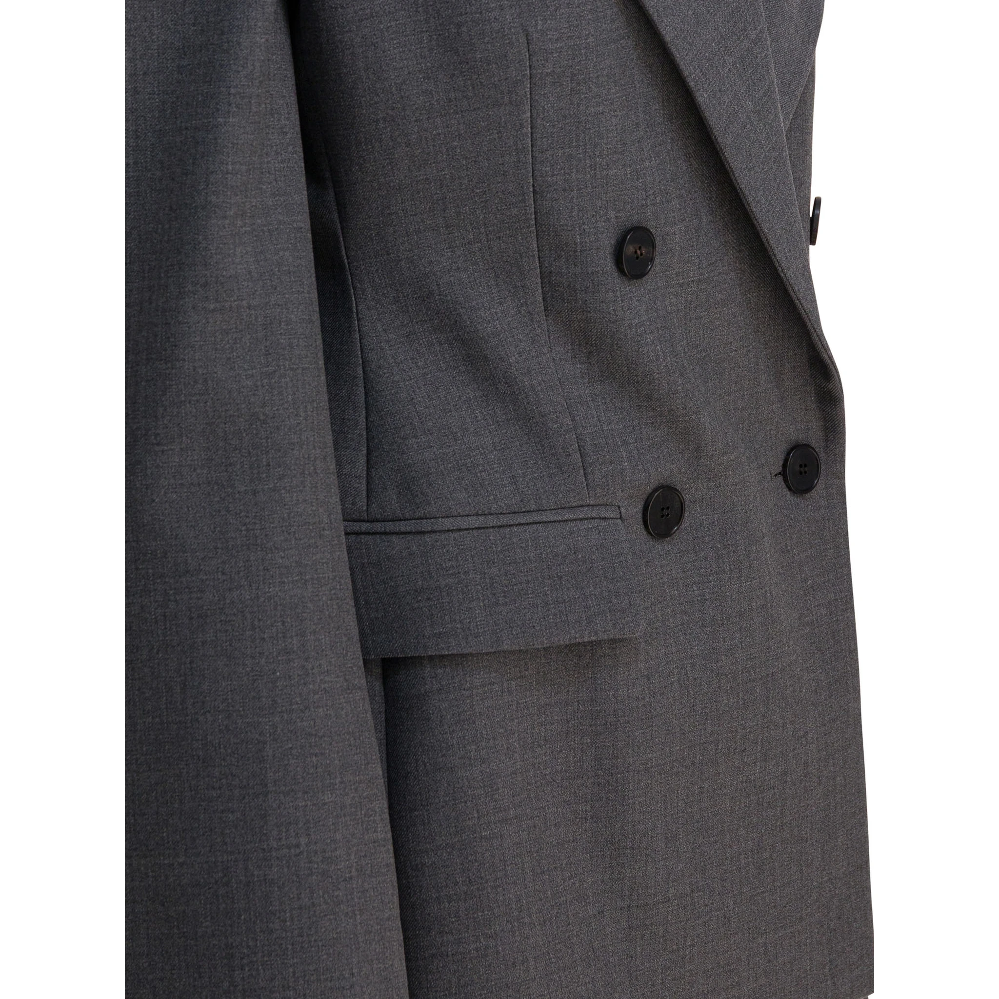 Double-breasted wool blazer