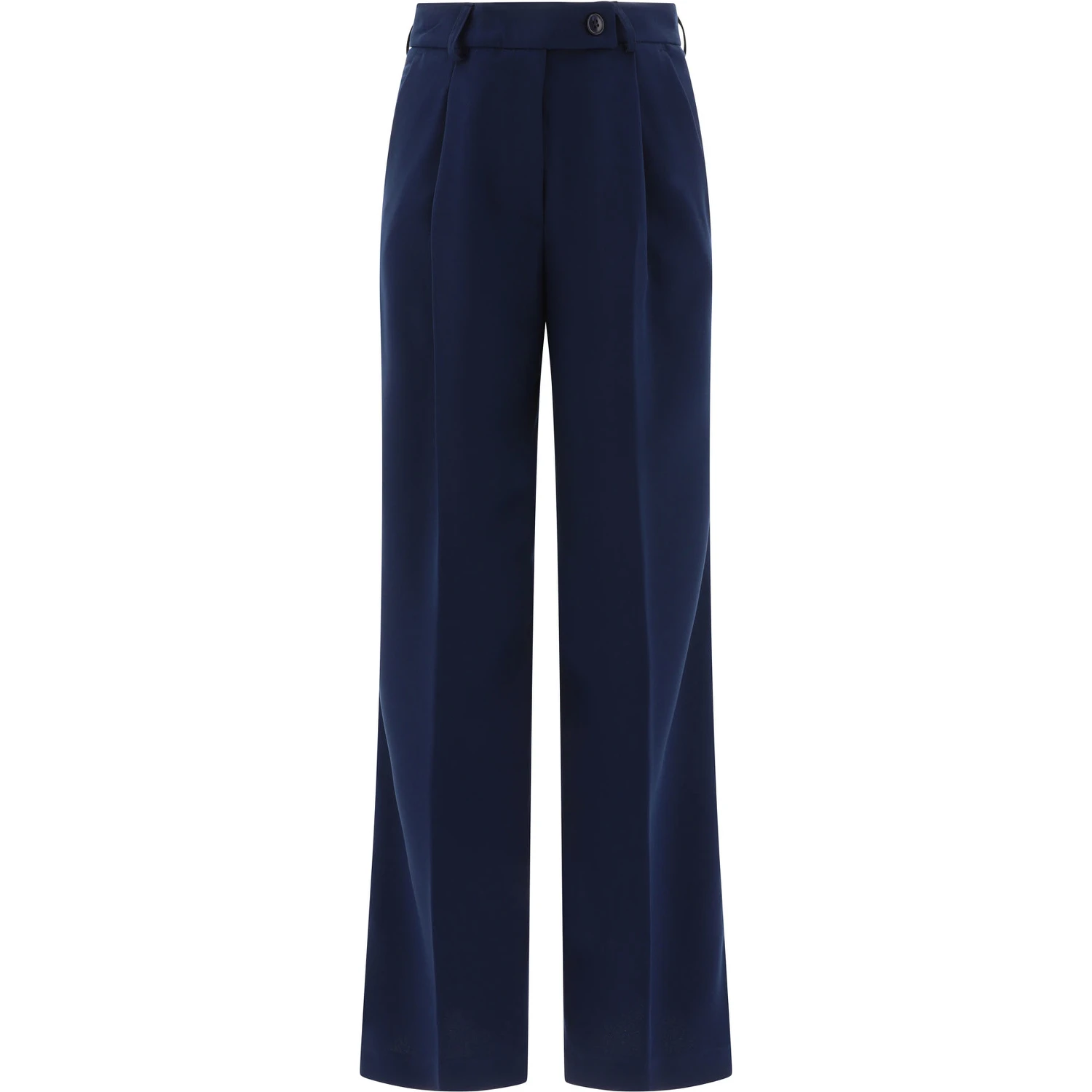 Tailored trousers with pressed crease