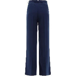 Tailored trousers with pressed crease