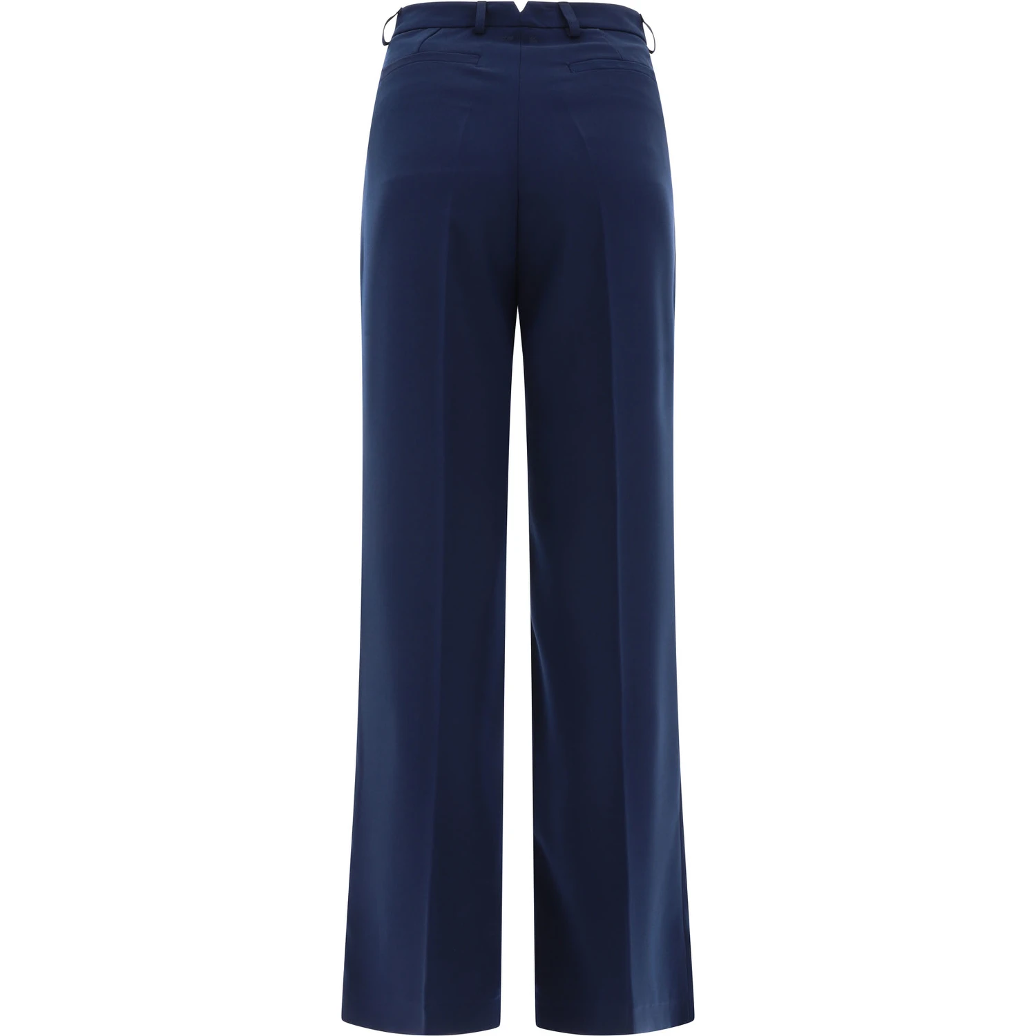 Tailored trousers with pressed crease