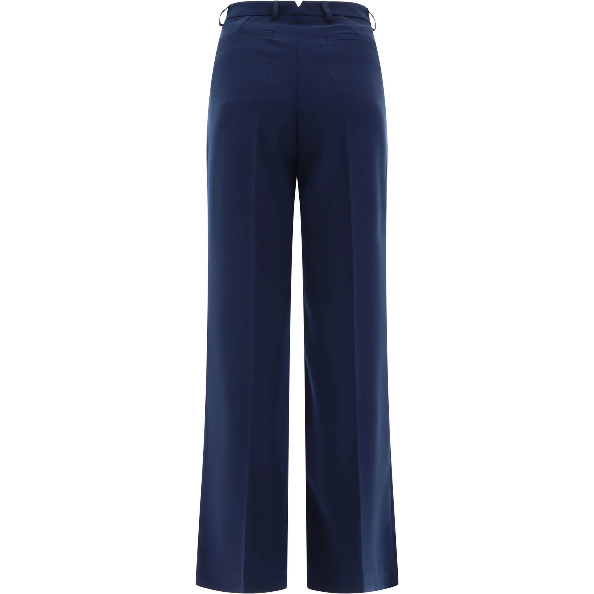 Tailored trousers with pressed crease