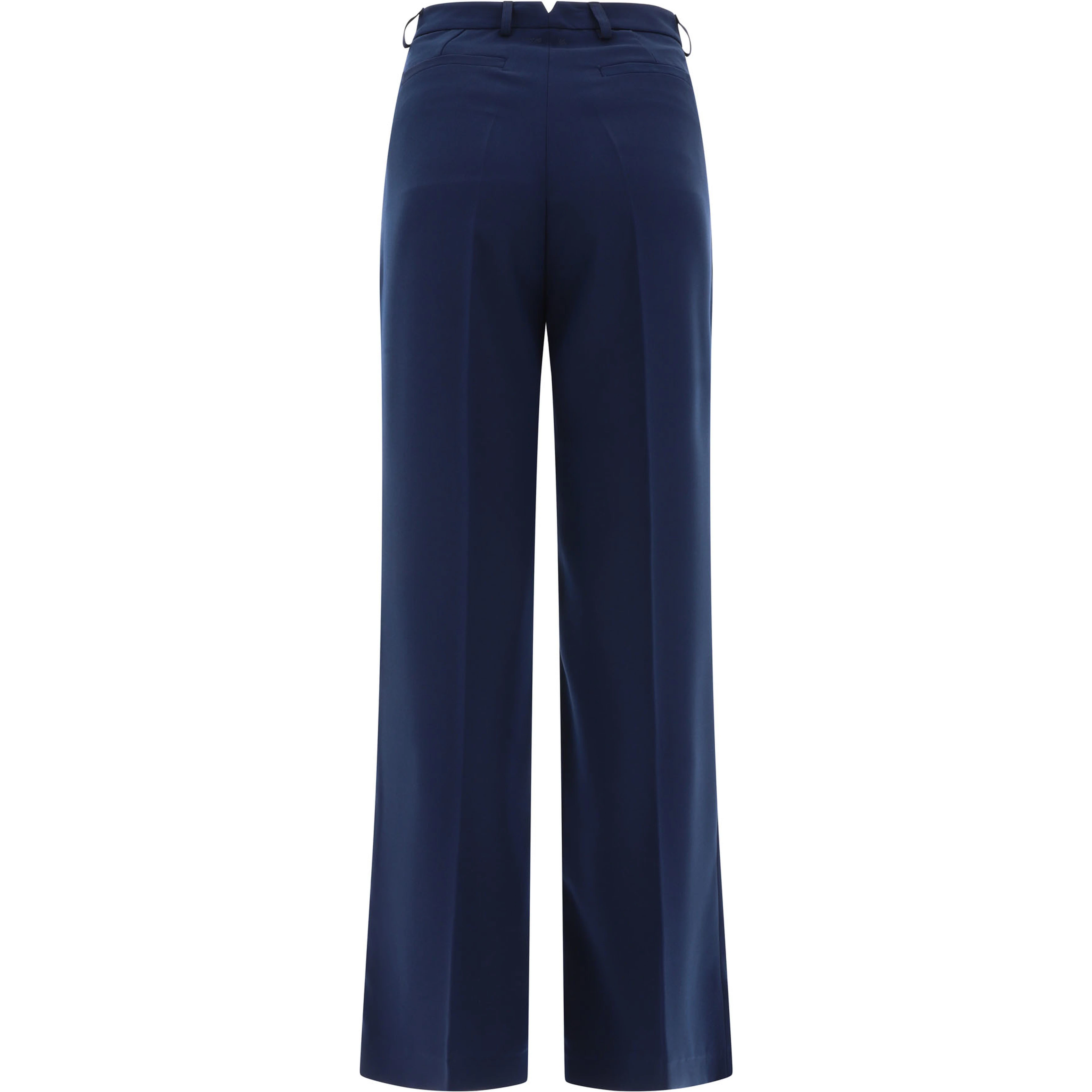 Tailored trousers with pressed crease