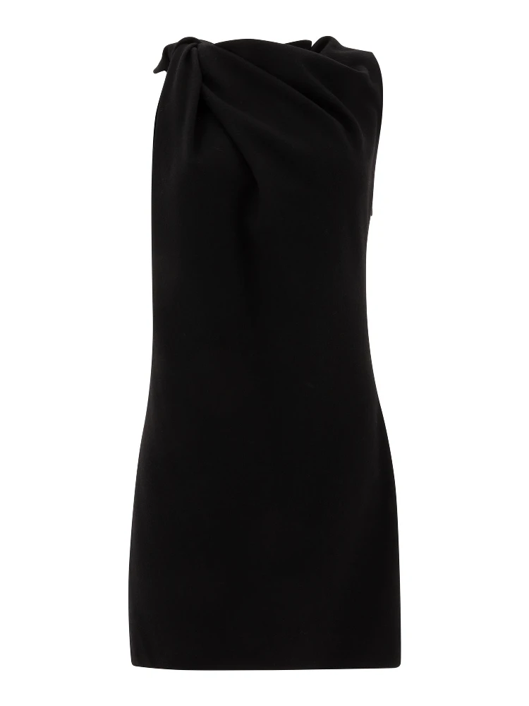 Knotted detail mini dress