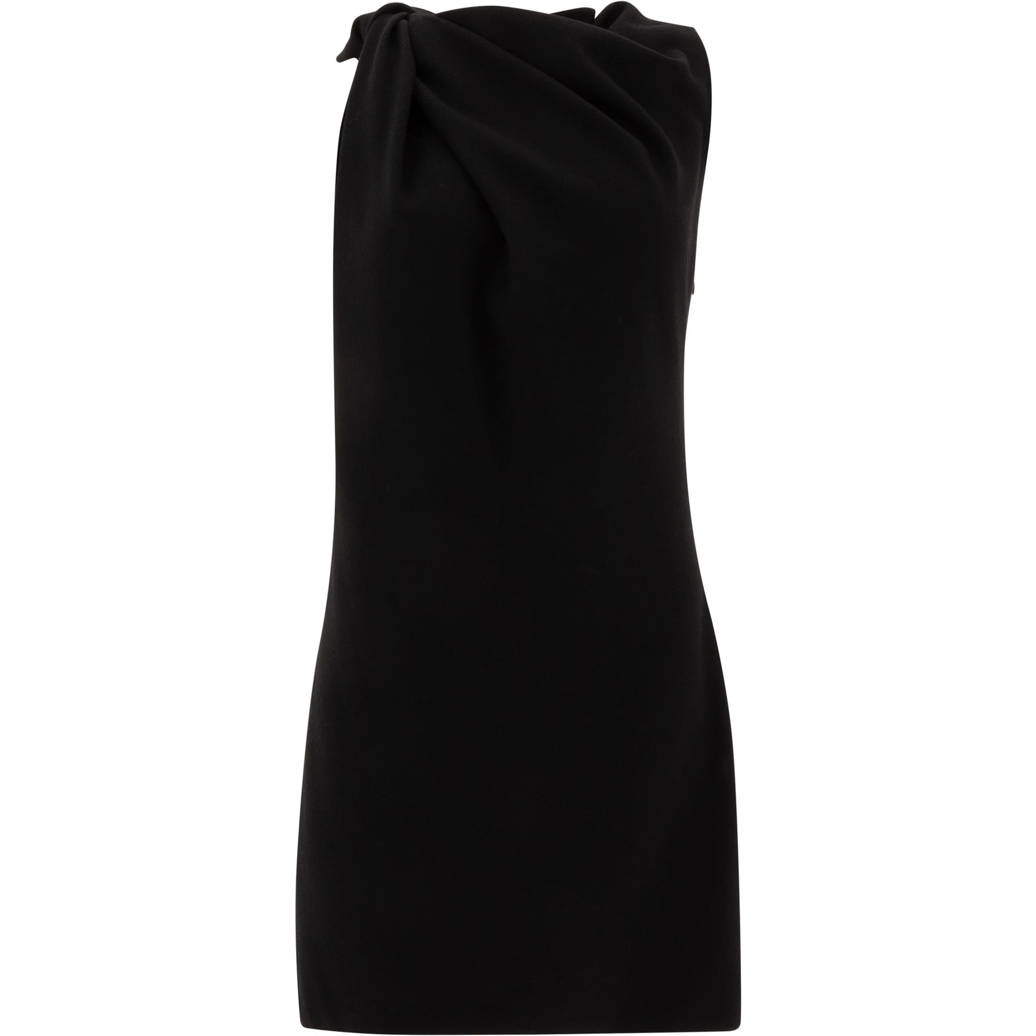 Knotted detail mini dress