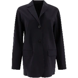 Single-breasted jersey blazer