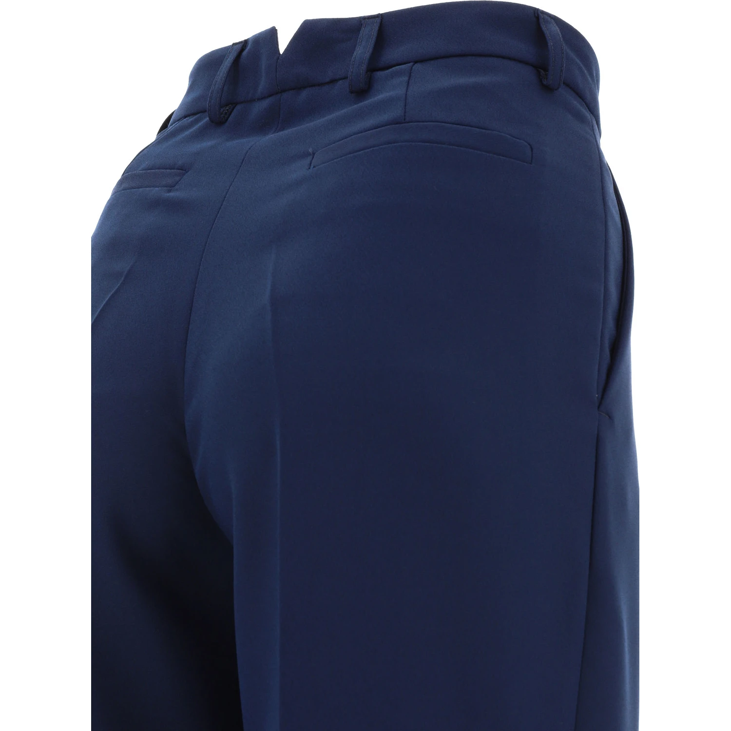Tailored trousers with pressed crease