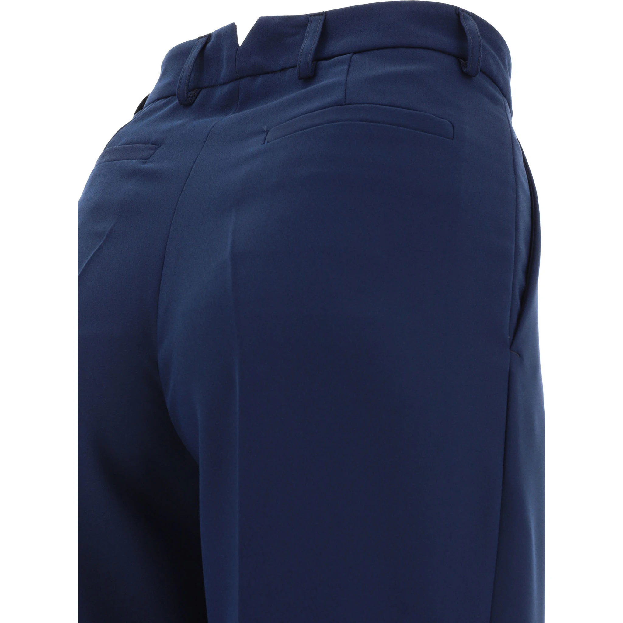 Tailored trousers with pressed crease