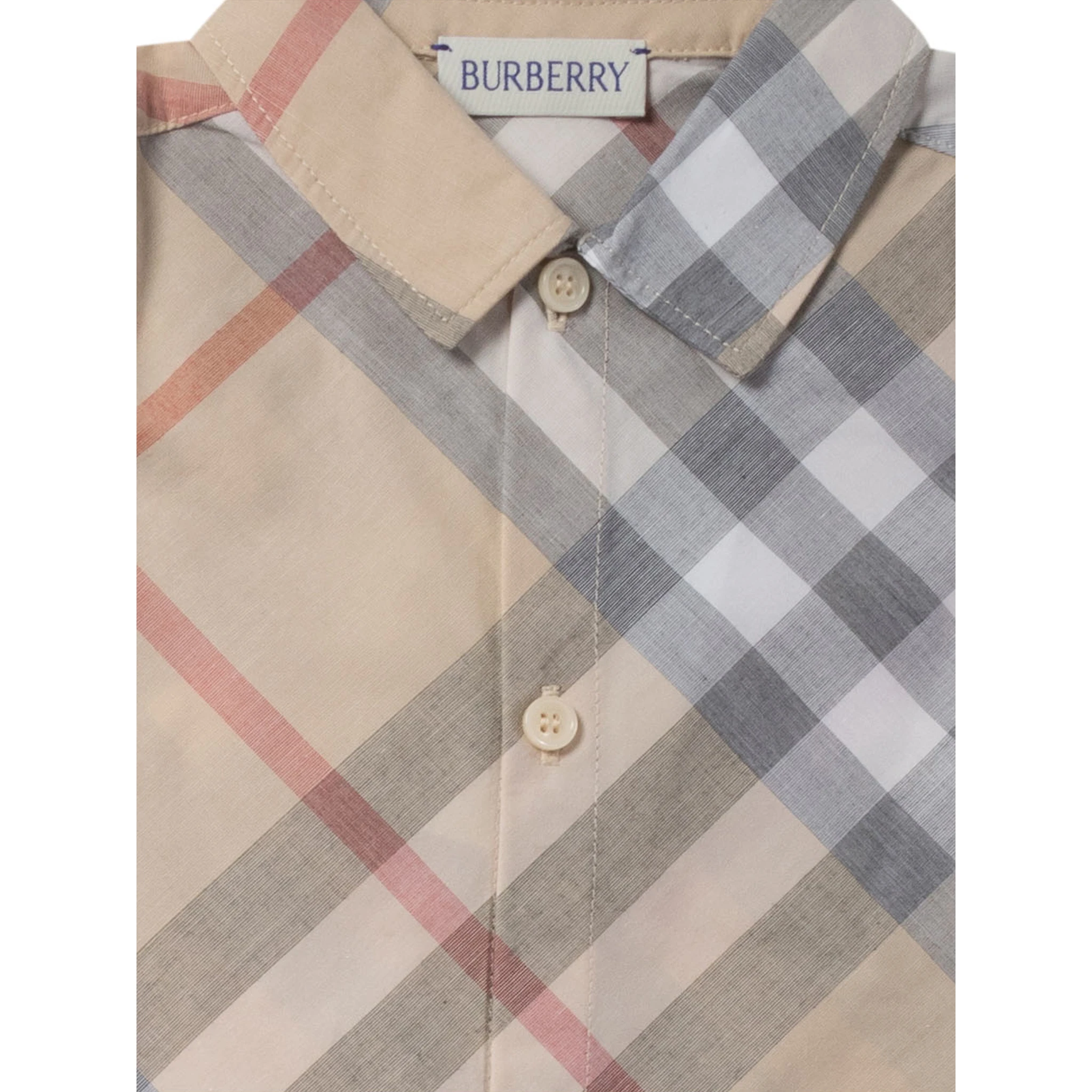 Check cotton playsuit