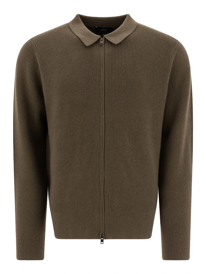 Wool blend cardigan