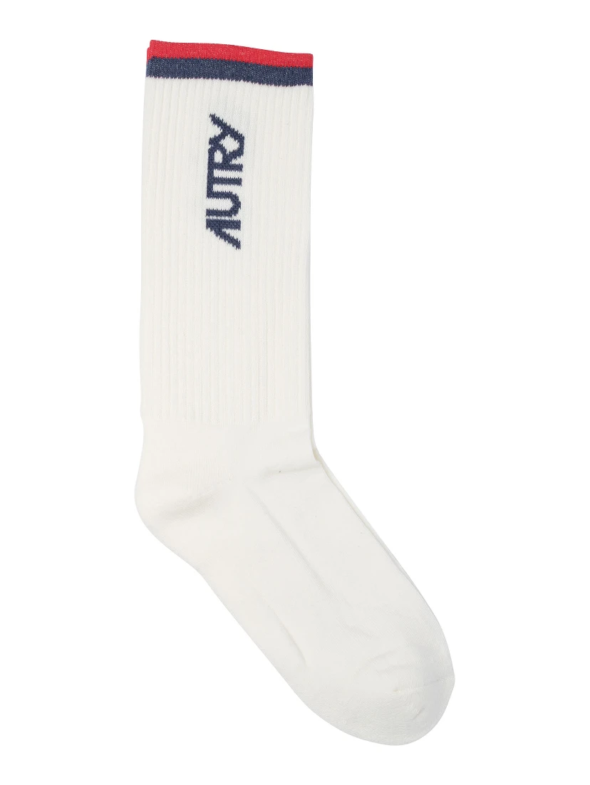 Jacquard logo socks