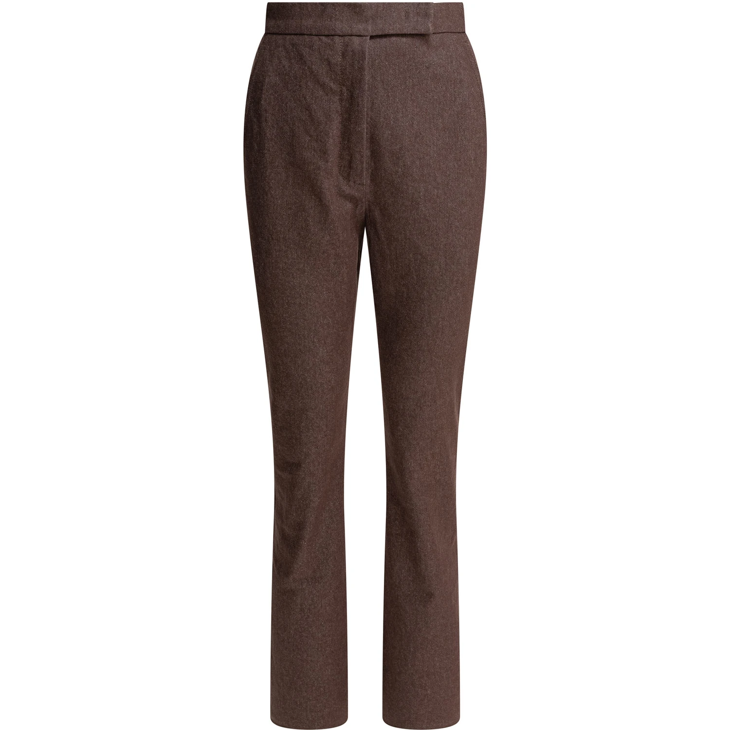 Denim-effect cotton trousers