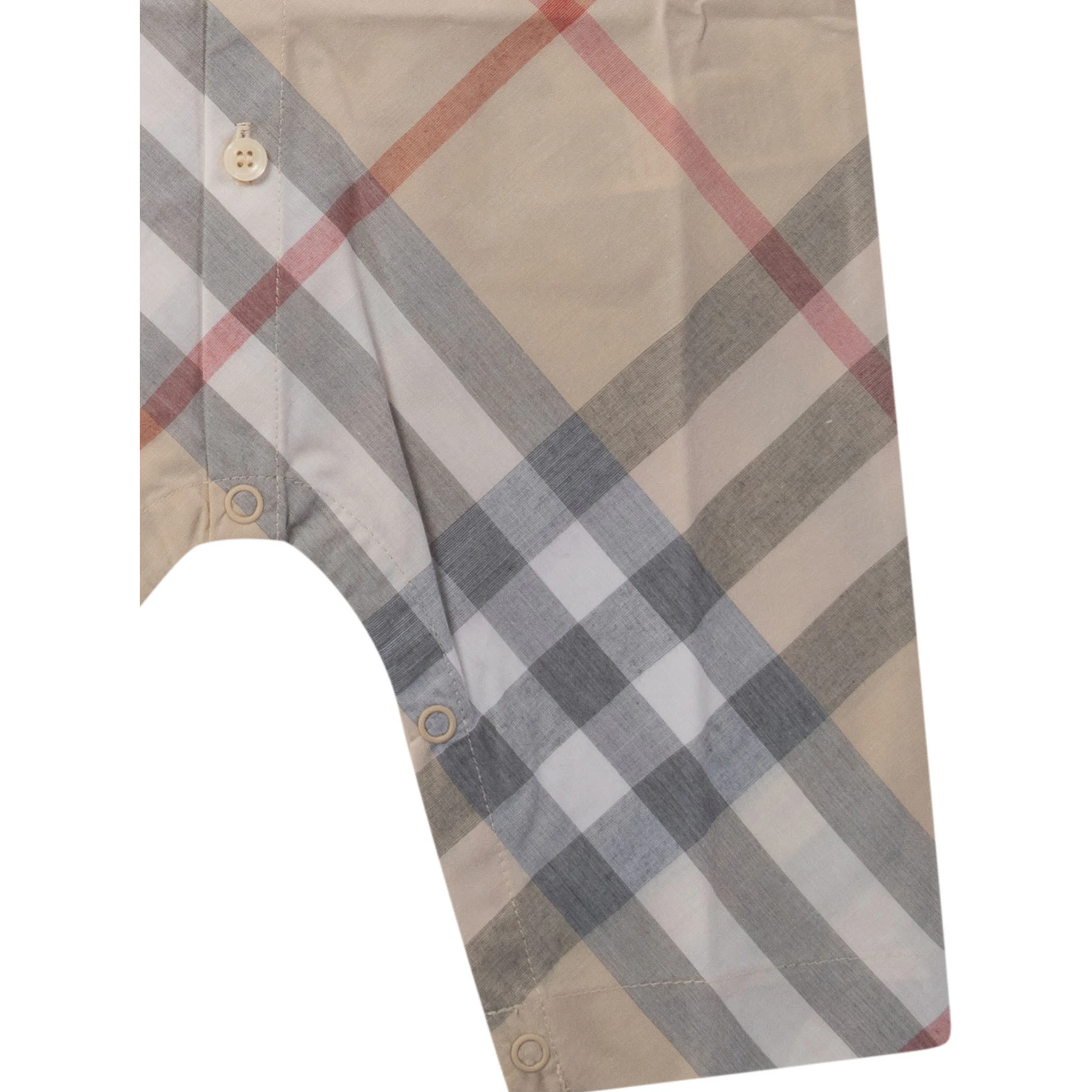 Check cotton playsuit