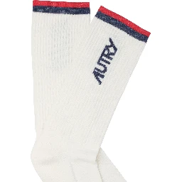 Jacquard logo socks