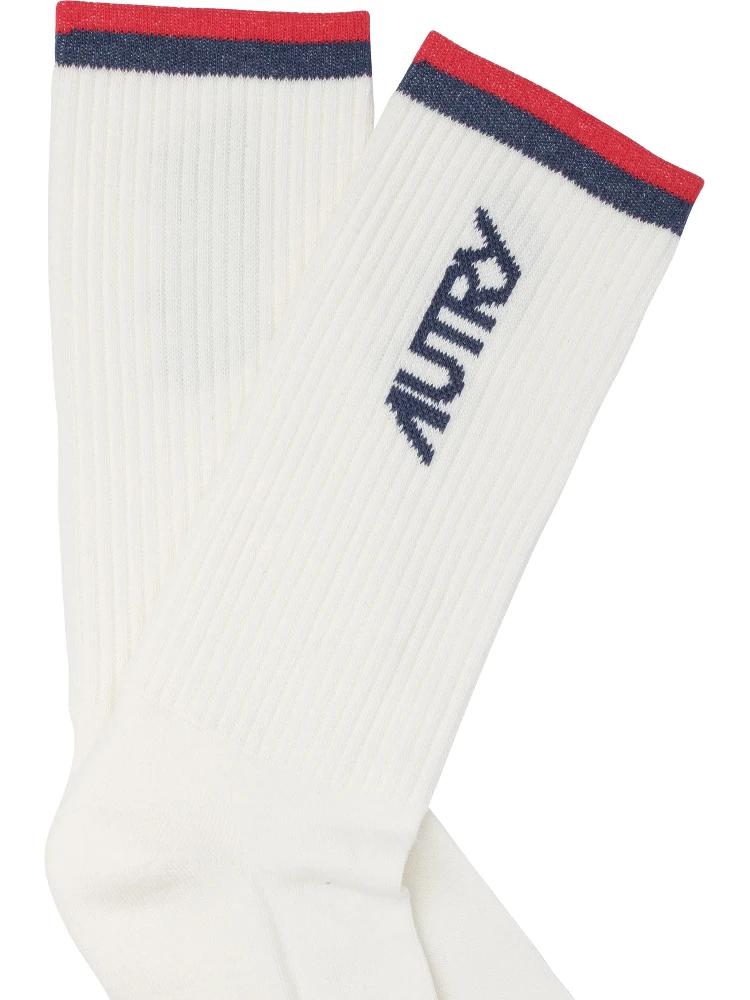 Jacquard logo socks alternative
