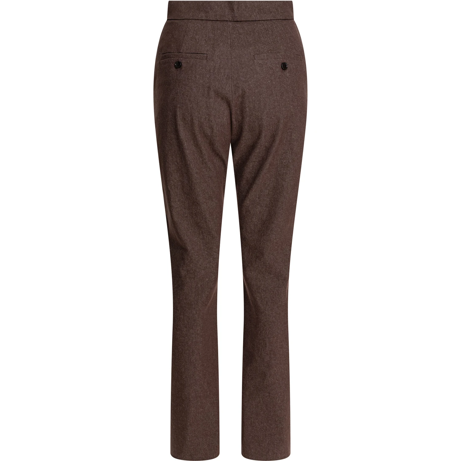 Denim-effect cotton trousers