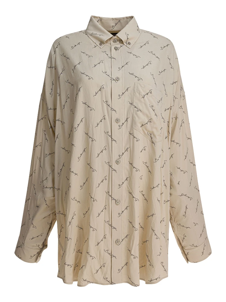 Oversized shirt with logo