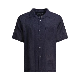 "Voyager" oxford linen shirt