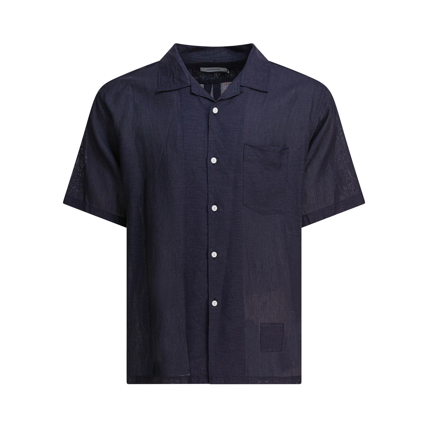 "Voyager" oxford linen shirt