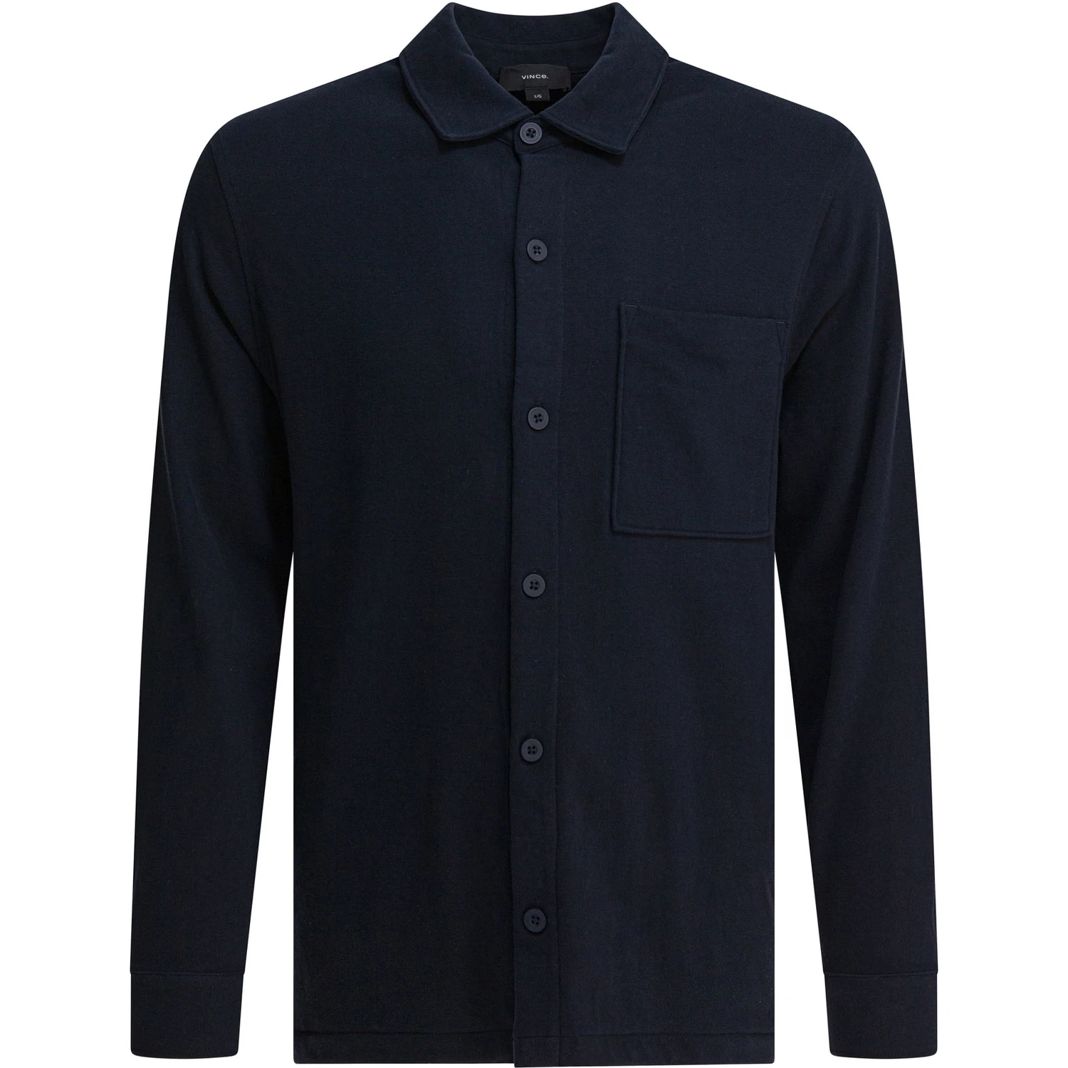 Cotton suede overshirt jacket