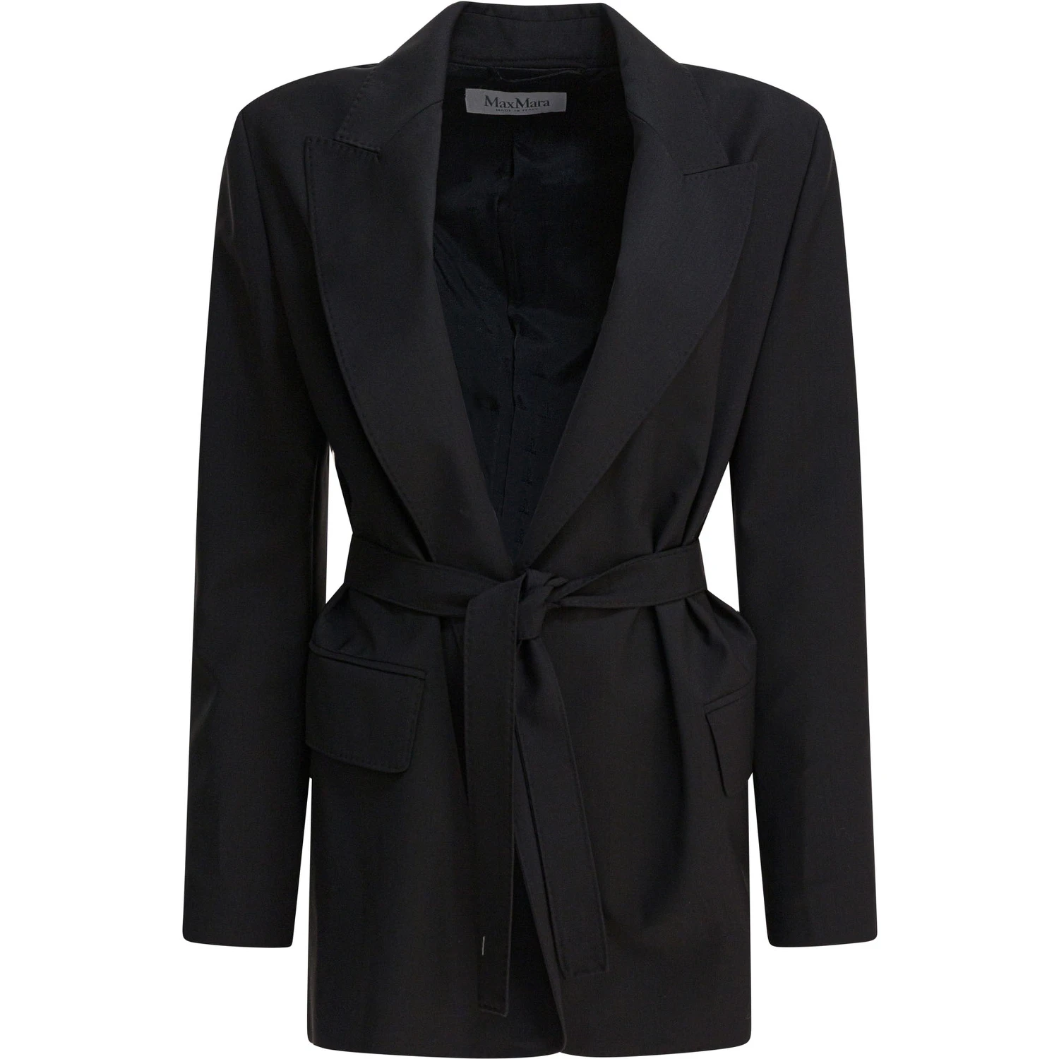 Wool canvas blazer