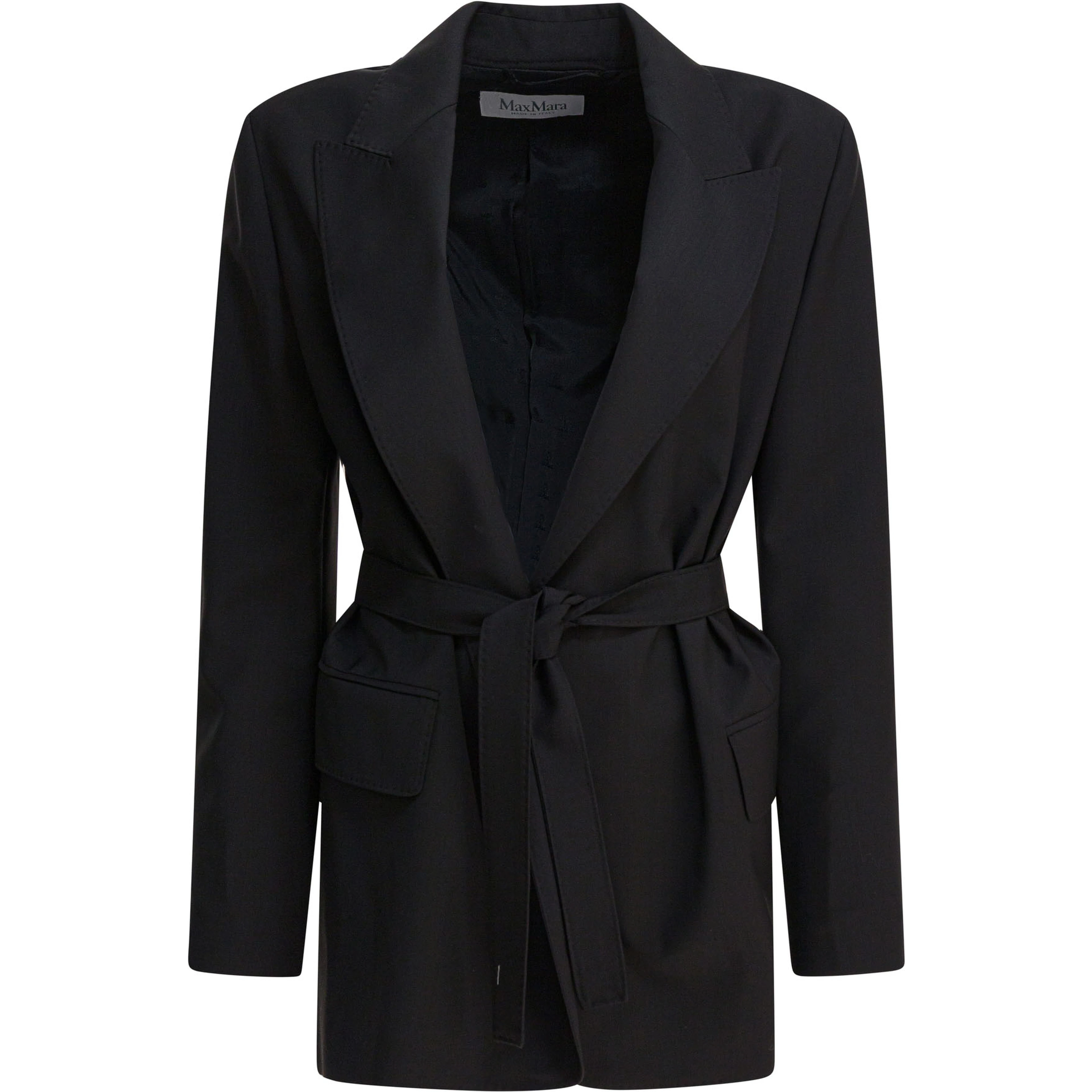 Wool canvas blazer