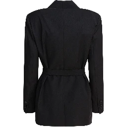 Wool canvas blazer