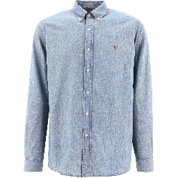 Custom-fit chambray shirt
