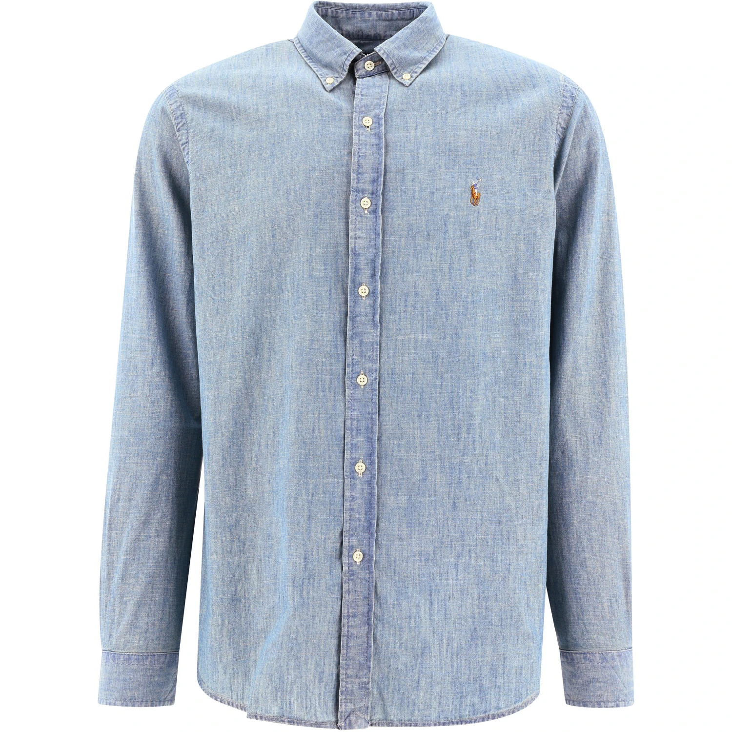 Custom-fit chambray shirt
