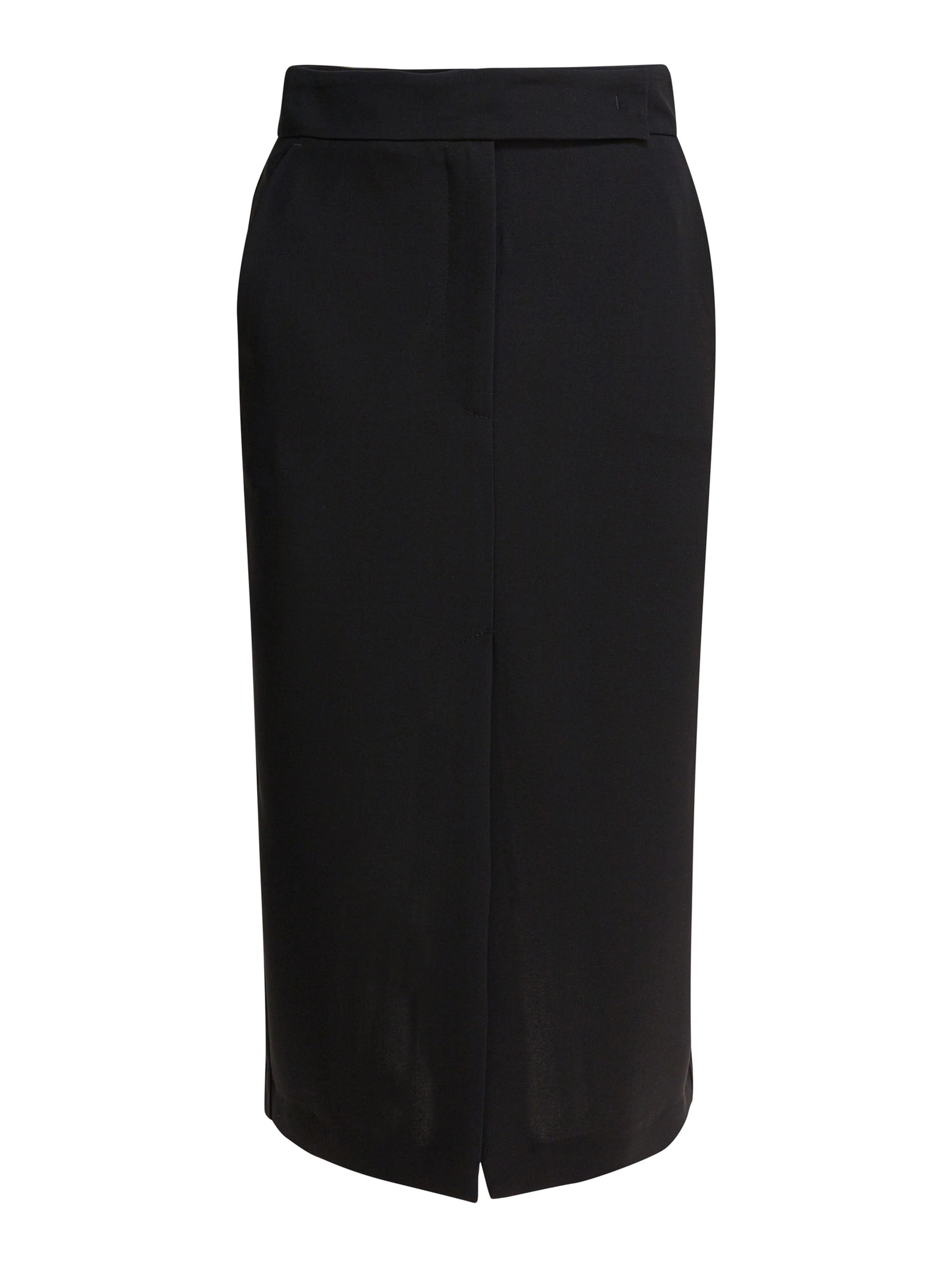 Midi skirt with double slit