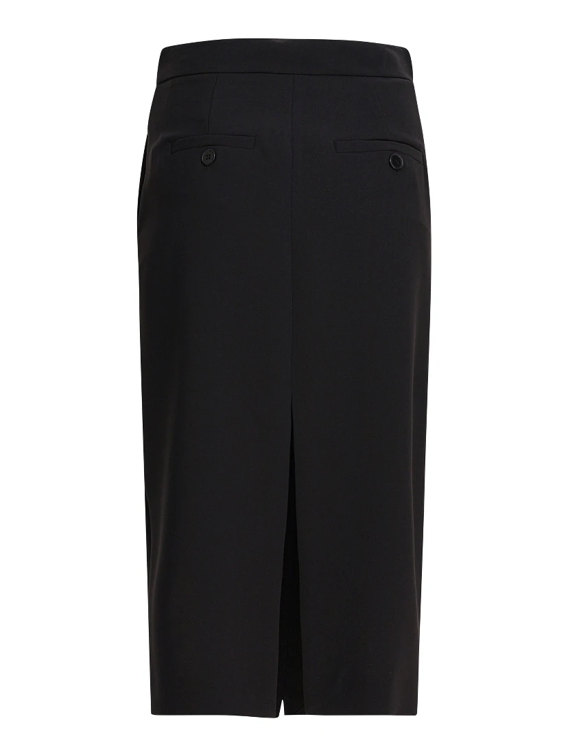 Midi skirt with double slit