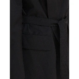 Wool canvas blazer