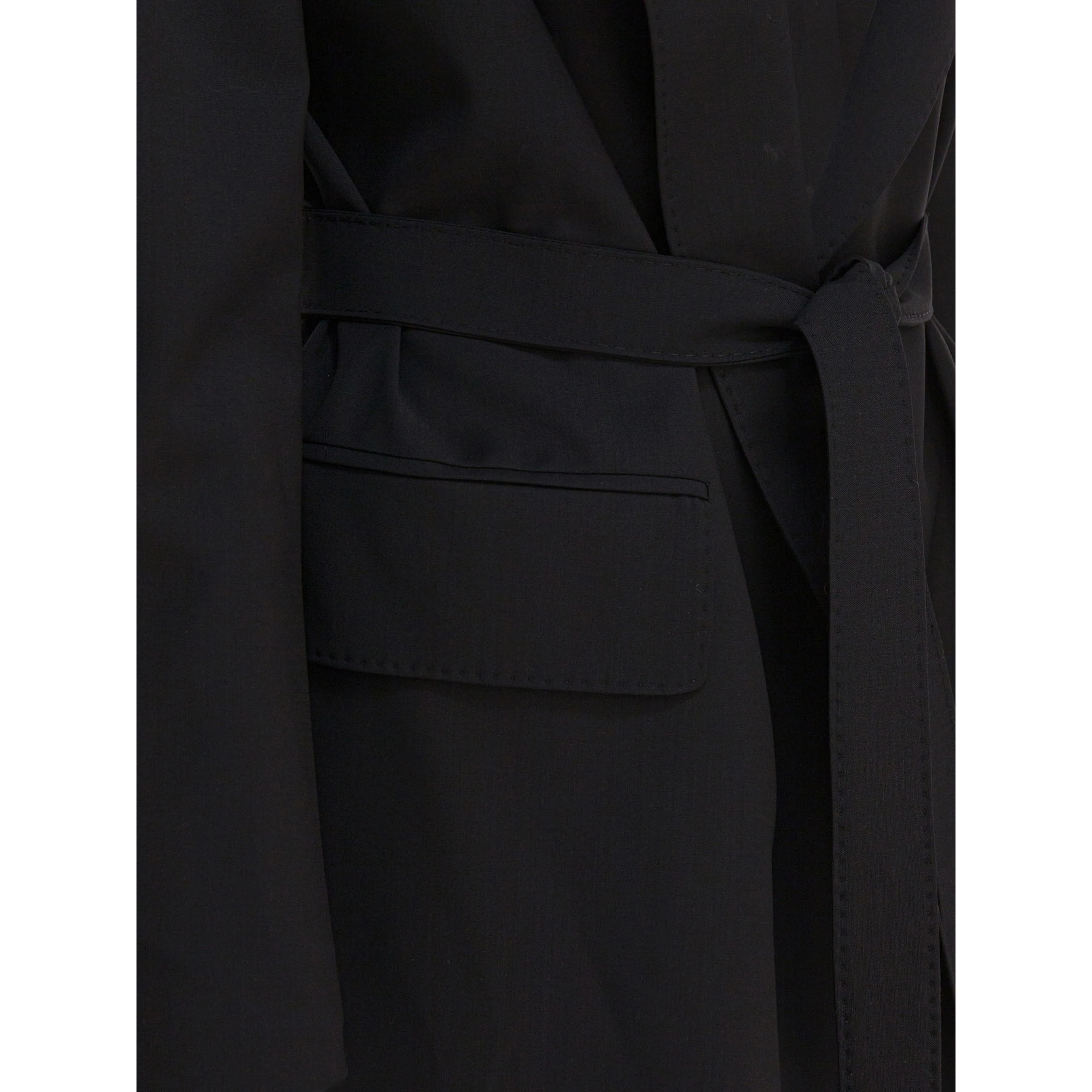 Wool canvas blazer