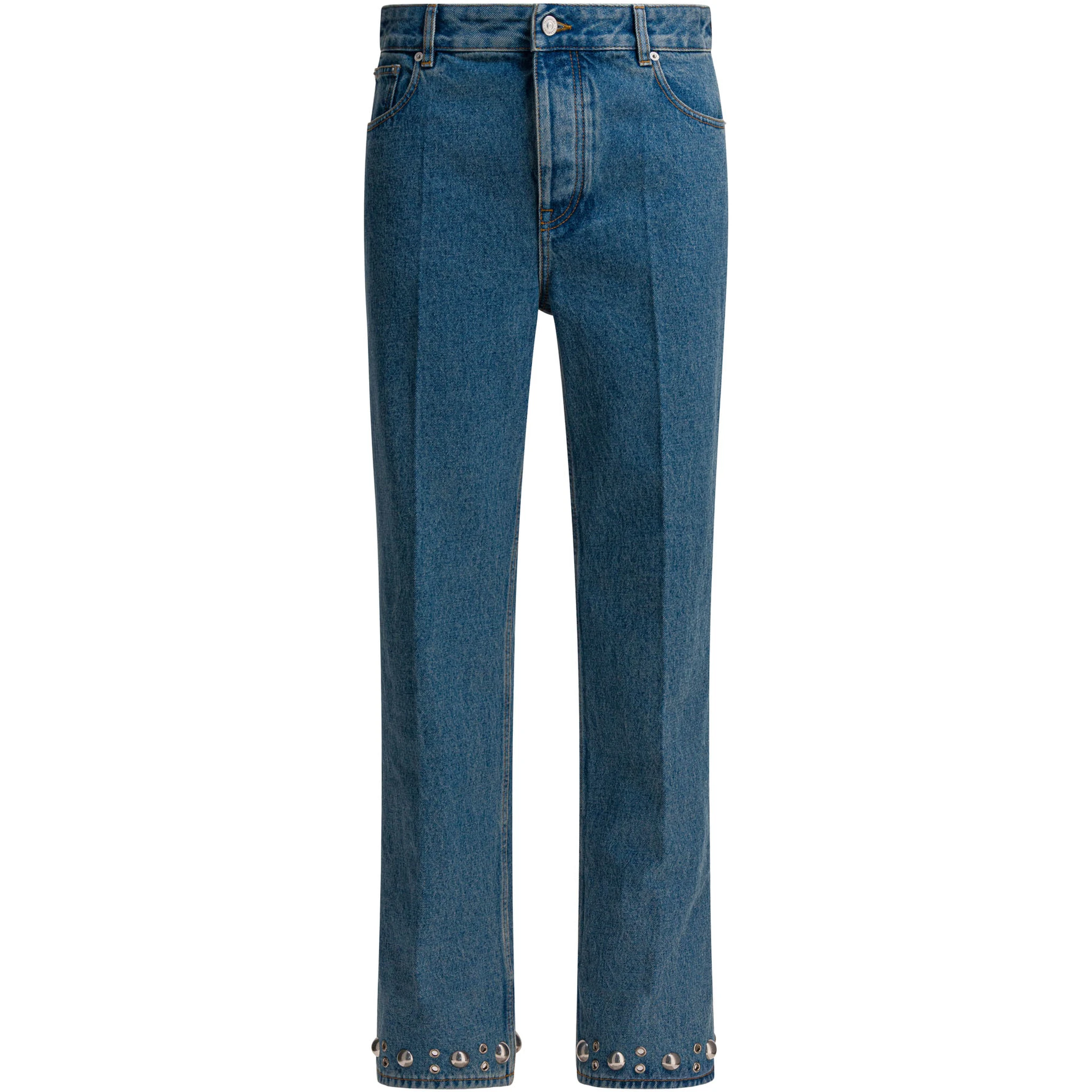 Jeans with cabochons