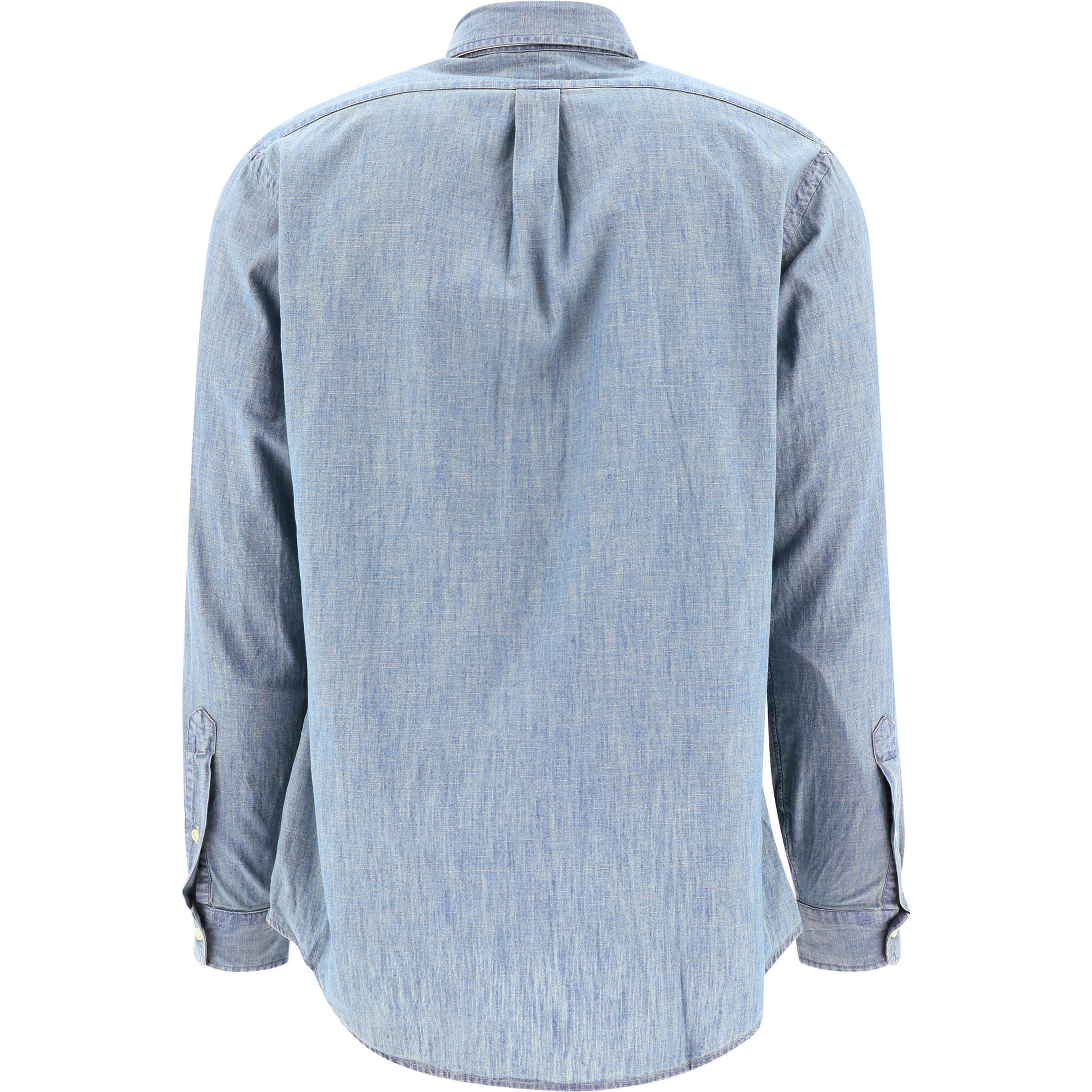 Custom-fit chambray shirt