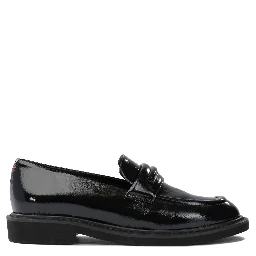 Glossy leather loafers