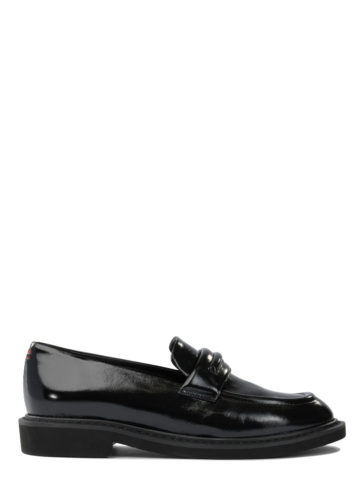 Glossy leather loafers
