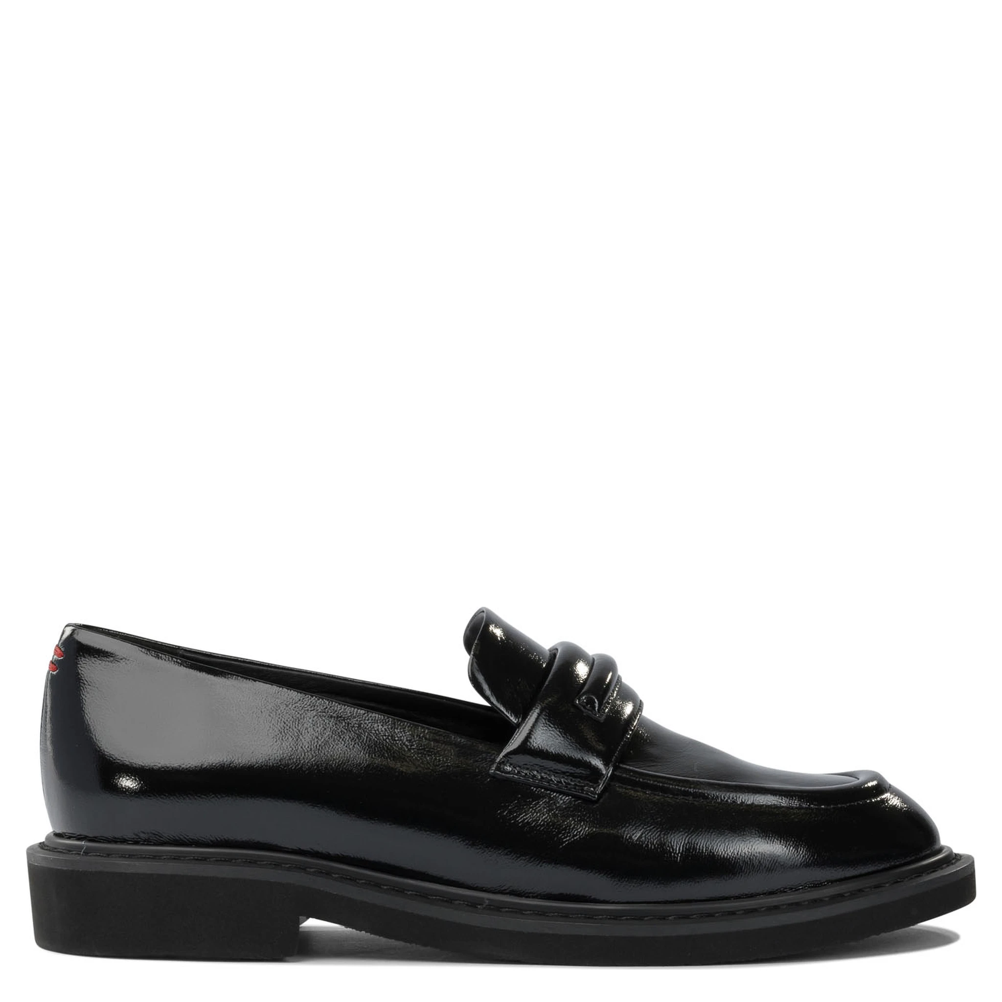Glossy leather loafers