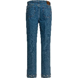 Jeans with cabochons